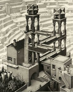 M. C. Escher: Wasserfall