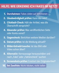 Wie erkenne ich Fakes im Netz?